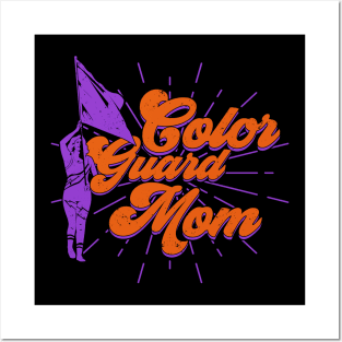 Flag Spinning Color Guard Mom Posters and Art